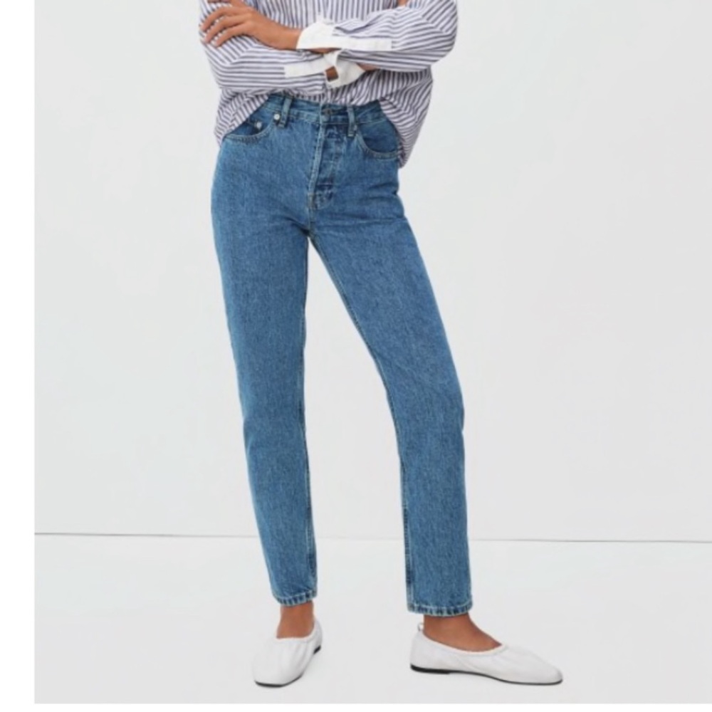 Everlane The 90’s Cheeky Organic Cotton Buttonfly Jeans Size 25.